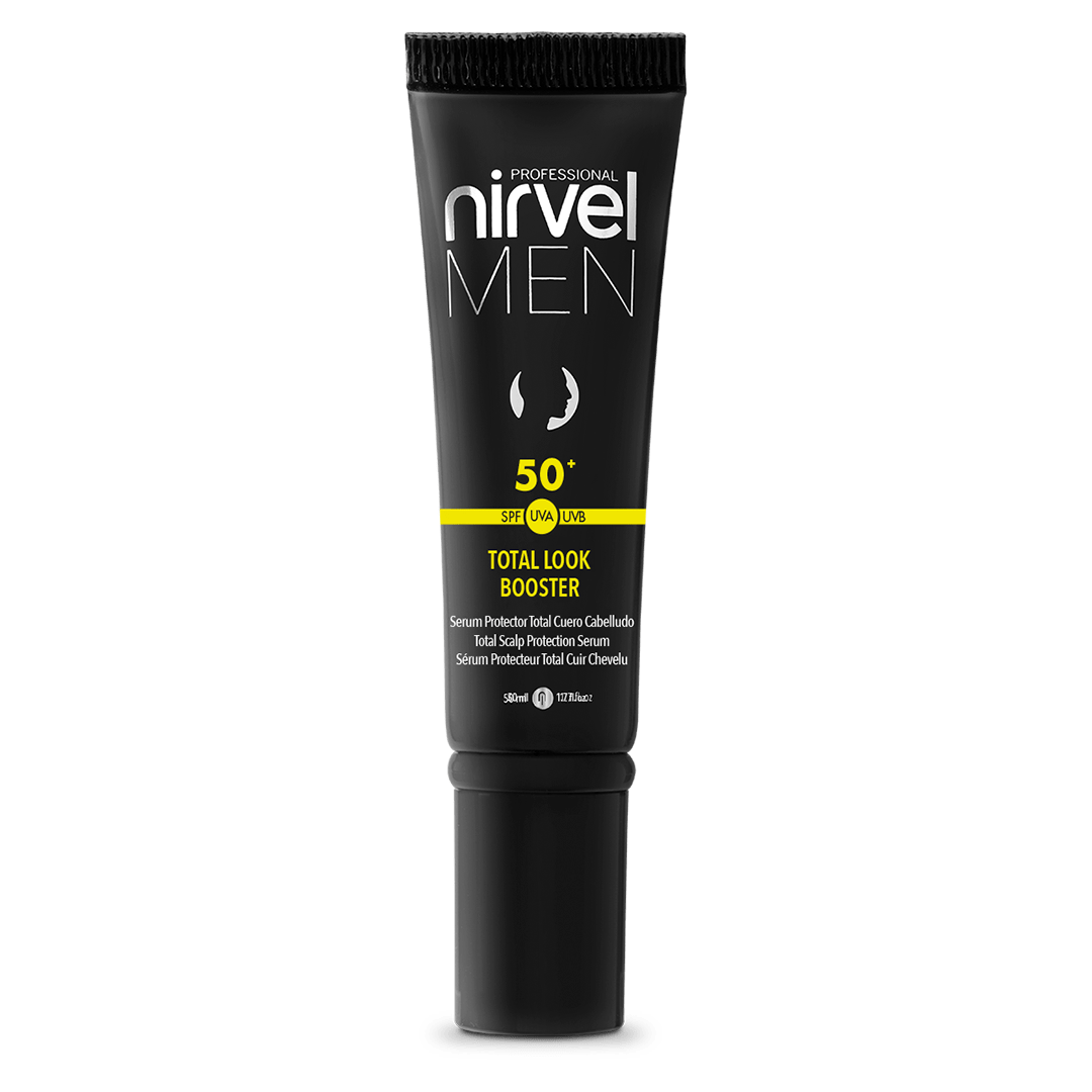 nirvel men total look booster producto para cuidar el cuero cabelludo